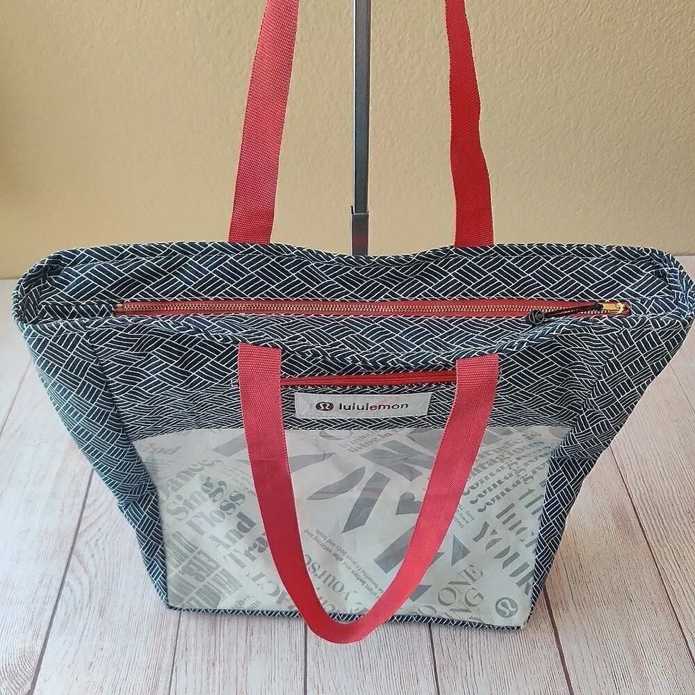Lululemon large one-of-a-kind upcycle handmade tote